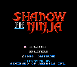 Shadow of the Ninja (USA)